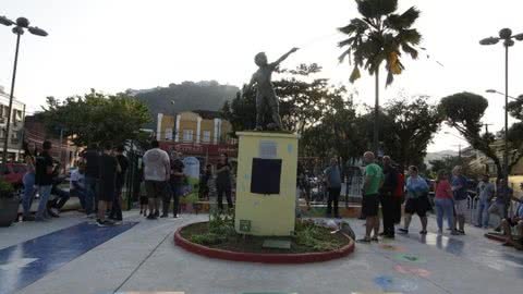 Praça Cândido Portinari é revitalizada e traz novidades - Imagem: divulgação / Prefeitura de Santos