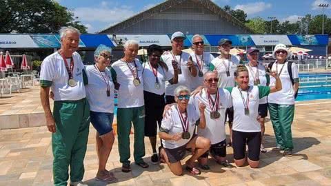 Natação santista ganha campeonato nos Jogos da Melhor Idade e conquista tetra - Imagem: reprodução Prefeitura de Santos