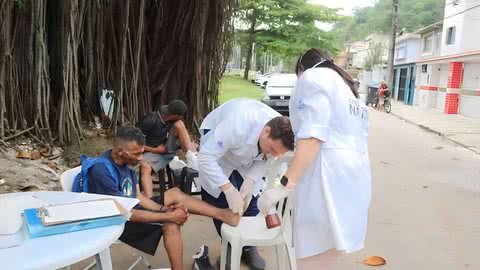 O Consultório na Rua é um serviço da Prefeitura de Santos - Imagem: Prefeitura de Santos