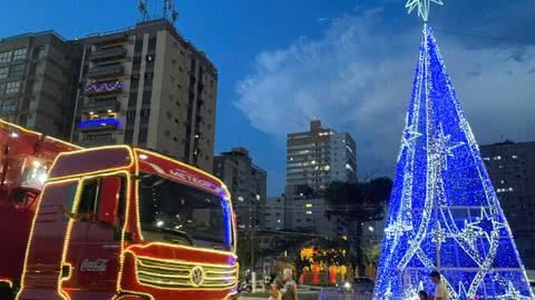 A caravana percorreu do Parque Bitaru à Praia do itararé - Imagem: Prefeitura de São Vicente