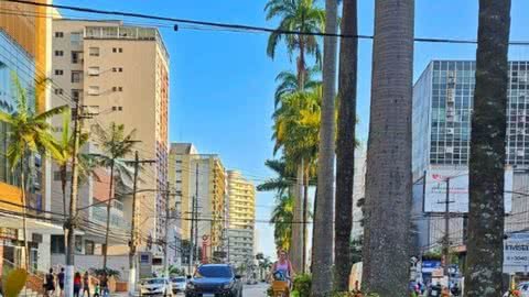 Em Santos, uma área esportiva do Parque Caneleira. - Imagem: reprodução I Instagram @santoscidade