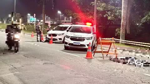 Idoso morre atropelado atravessando avenida em Praia Grande - Imagem: Reprodução/Praia Grande Mil Grau
