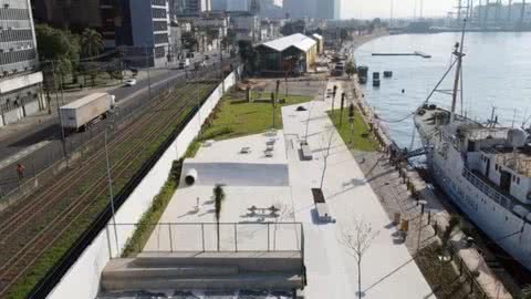 Santistas e turistas terão acesso à área do antigo Armazém 4 totalmente revitalizada - Imagem: Prefeitura de Santos