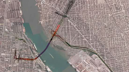 Túnel Santos-Guarujá causa manifestações - Imagem: Divulgação/Governo de SP