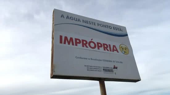 Confira as praias improprias para banho no litoral de São Paulo - Imagem: Reprodução/ g1