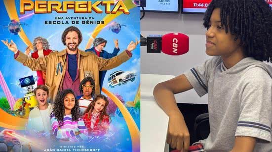 Aos 14 anos, Enzo relatao crescimento que teve ao atuar no filme - Imagem: CBN Santos