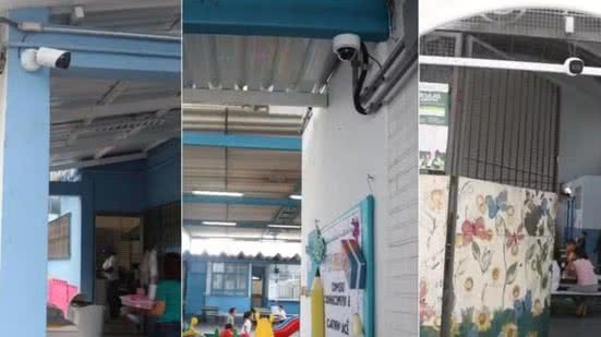 Instalação de câmeras de monitoramento atinge 90% em escolas municipais de Santos - Imagem: Divulgação/ Prefeitura de Santos