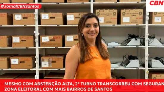 Santos contou com 119.324 abstenções - Imagem: CBN Santos