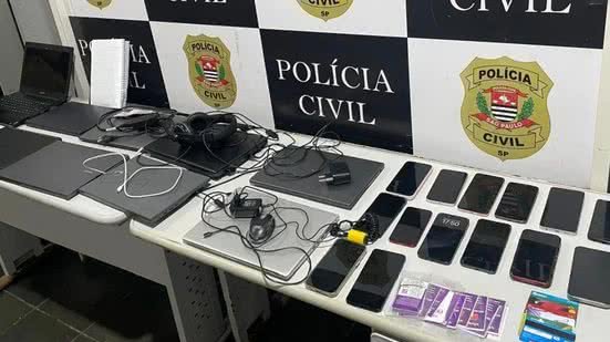 O mandado de busca e apreensão foi cumprido no local - Imagem: Divulgação/ Polícia Civil/ Elimeira