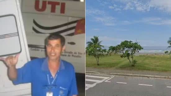 Celular ajuda a identificar suspeito em assassinato no litoral de SP - Imagem: Divulgação/ Secretaria da Saúde de Peruíbe e Google Streetview