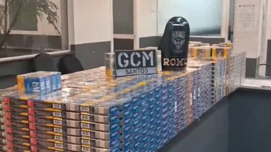 Polícia apreende mercadorias furtadas avaliadas em R$ 30 Mil em Santos - Imagem: Reprodução/ GCM Santos