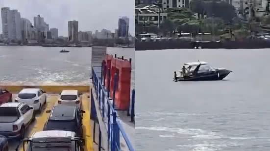 Marinha afirmou que os tripulantes foram resgatados sem ferimentos - Imagem: Divulgação