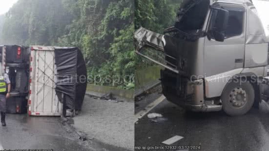 Polícia Militar Rodoviária atuou na ocorrência e prestou apoio no trânsito - Imagem: Divulgação/ CCI da Artesp/ THMais