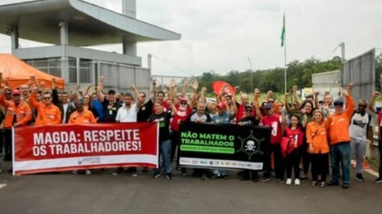 Em protesto nacional, categoria exige negociação clara e objetiva com a estatal - Imagem: Reprodução | Sindripetro Unificado