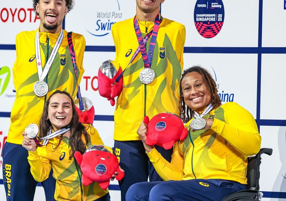 Brasil chega a 12 medalhas no Mundial de Natação Paralímpica