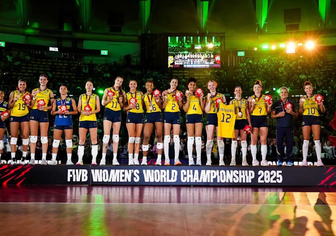 Brasil garante bronze no Campeonato Mundial de vôlei feminino