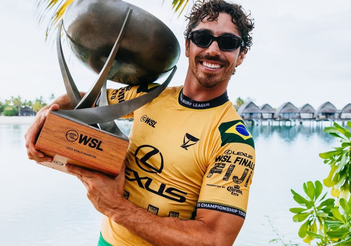 Inspirado em Ronaldo, Yago Dora destaca supremacia brasileira no surfe