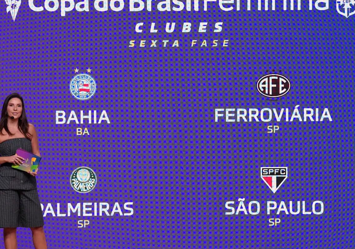 CBF sorteia confrontos das semifinais da Copa do Brasil Feminina