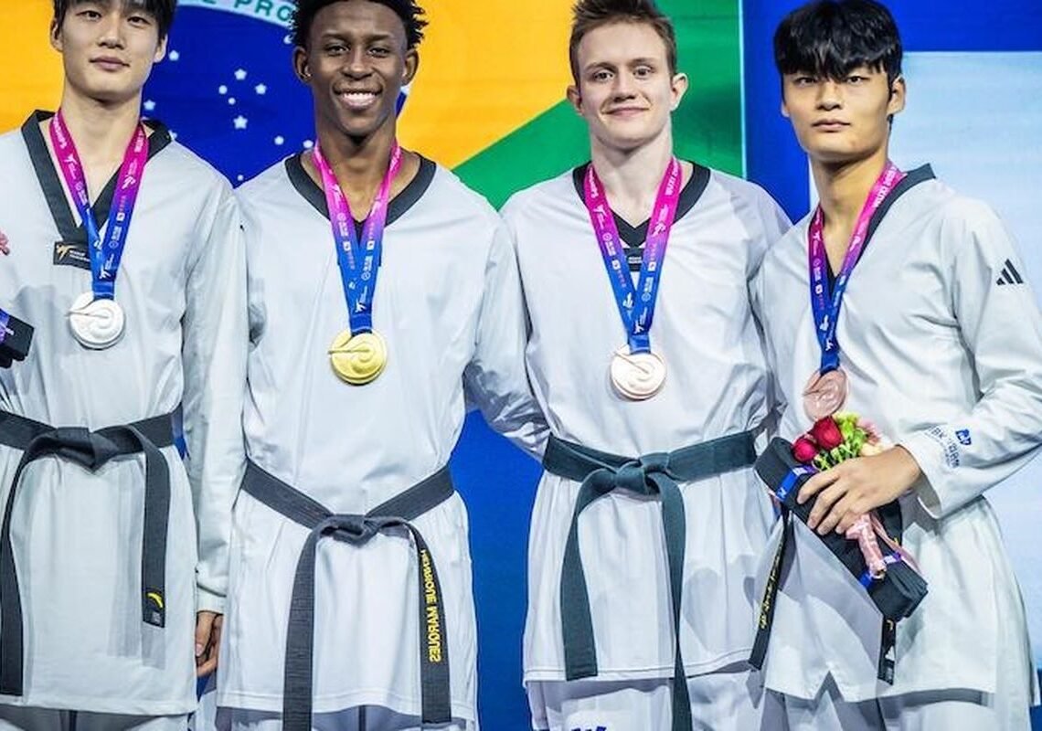 Henrique Marques conquista 2º ouro brasileiro no Mundial de Taekwondo