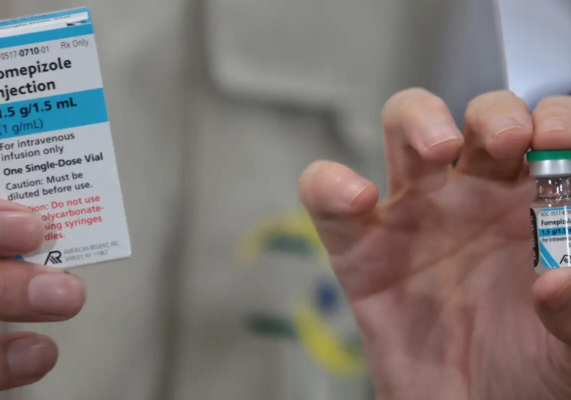 Brasil recebe 2,5 mil unidades de fomepizol, antídoto contra metanol