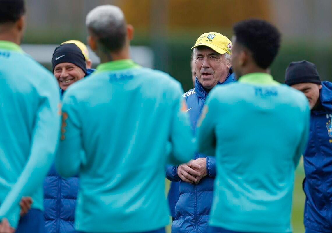 Ancelotti começa a esboçar equipe para amistoso contra o Senegal