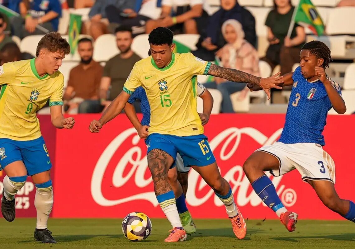 Brasil perde para Itália nos pênaltis e fica em 4º no Mundial Sub-17