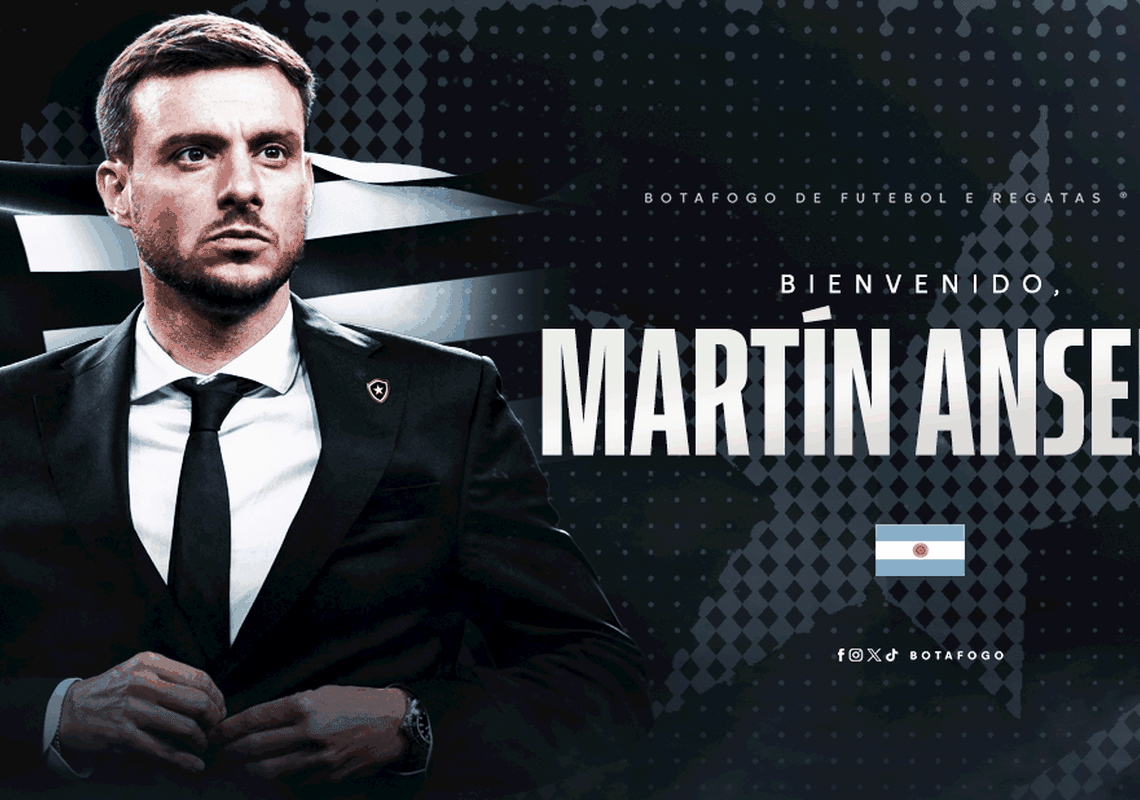 Botafogo anuncia contratação do técnico Martín Anselmi