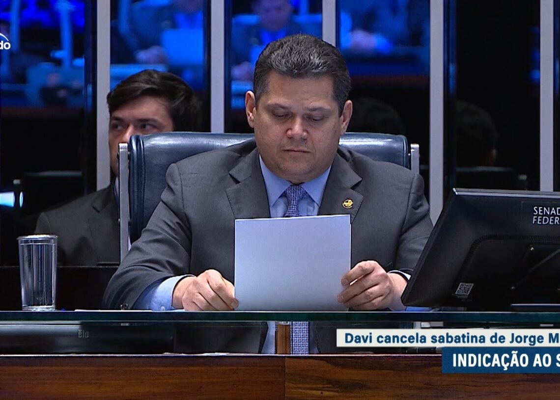 Davi cancela sabatina de Jorge Messias — Senado Notícias