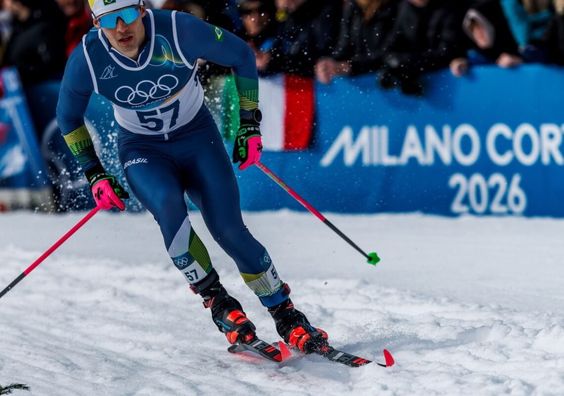 Brasil estreia no esqui cross-country, mas não se classifica à final